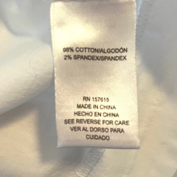 Joie White Cotton Mini Dress with Tie Detail | Size Medium - Picture 8 of 8